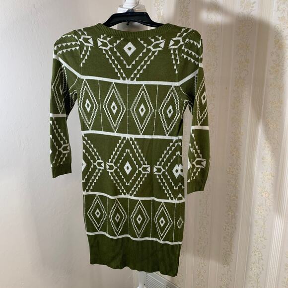 Women's Sweater Green Dress size S - Picture 2 of 4